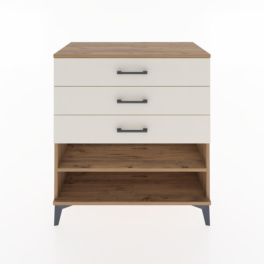 Woodntry Modular Dresser Pine 88x44x84 cm with Drawers and Shelves CR12-3