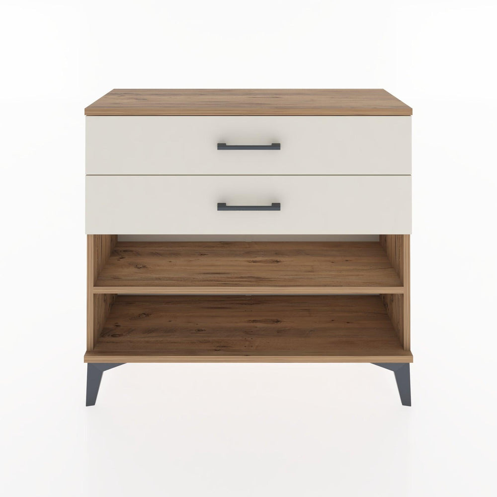 Woodntry Modüler Şifonyer İki Çekmeceli V1 88x30x68 cm Çam - Woodntry