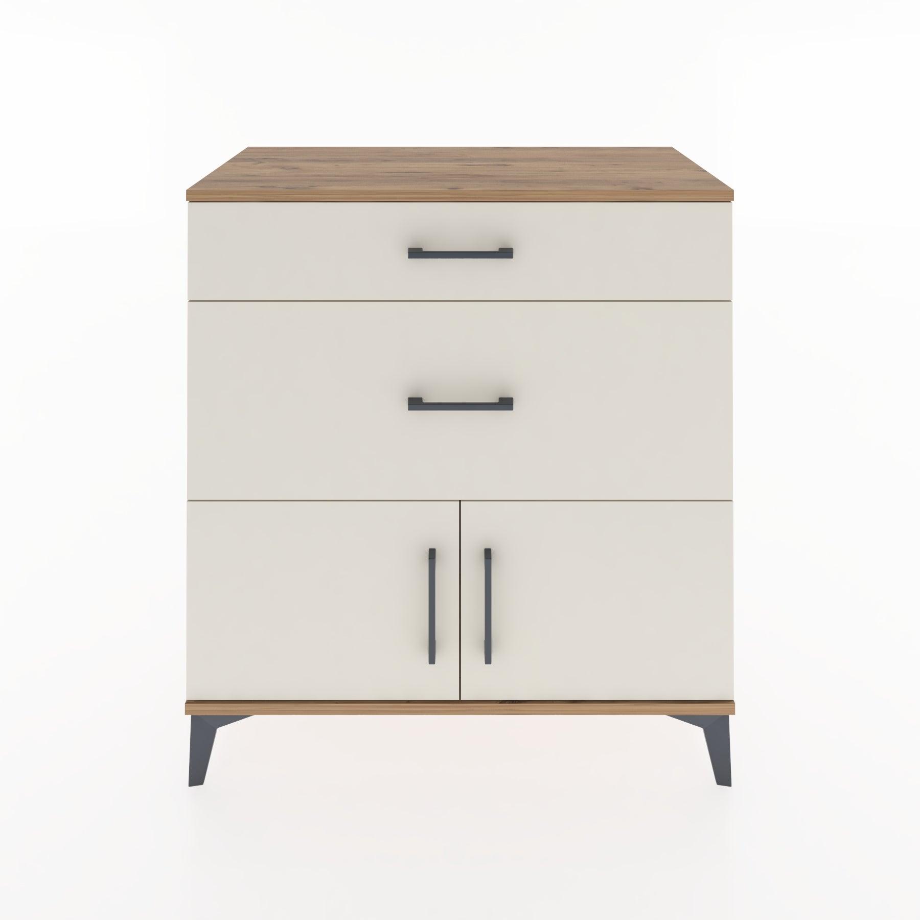 Woodntry Modular Dresser Pine 88x44x84 cm with Cover and Drawer KC116-3