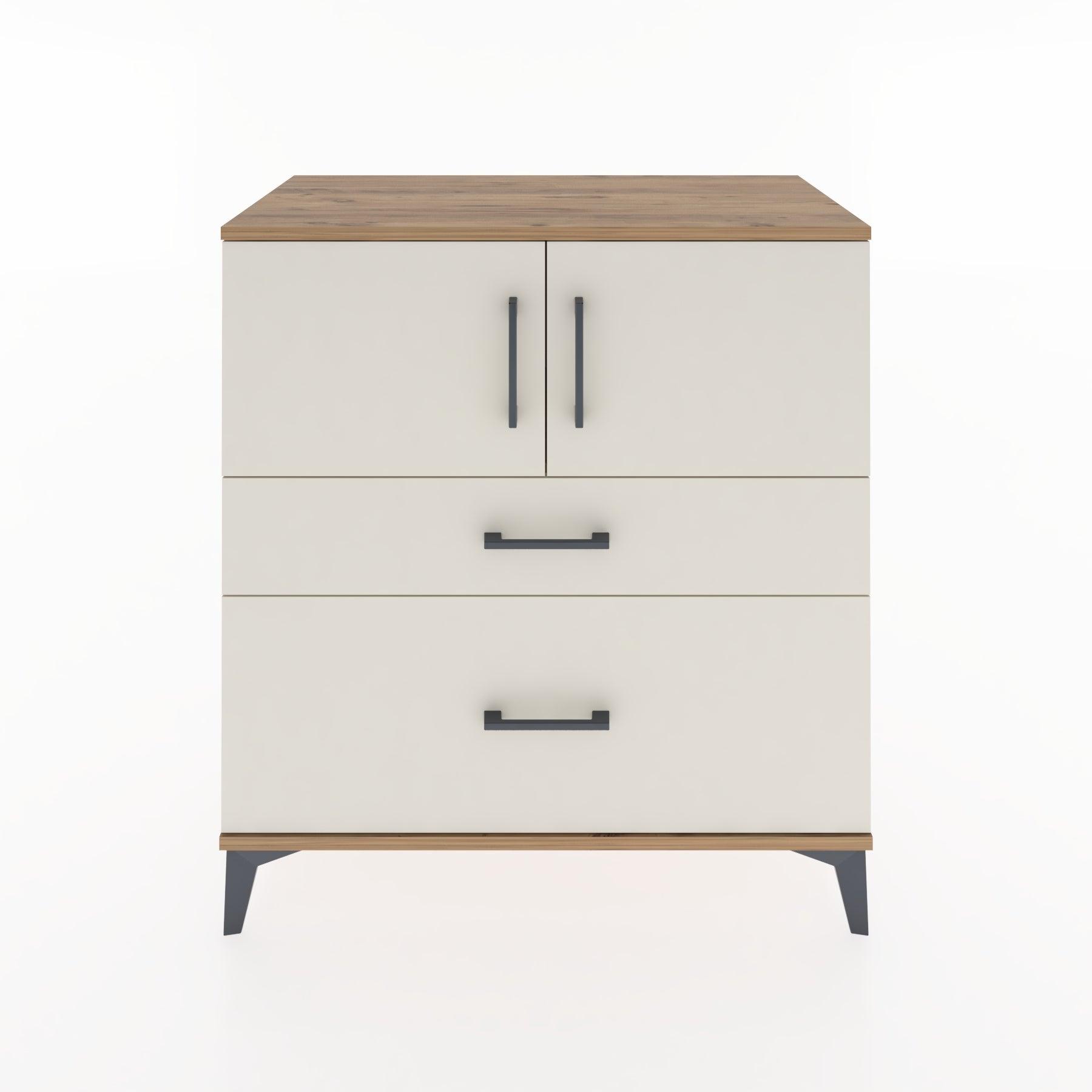 Woodntry Modular Dresser Pine 88x44x84 cm with Cover and Drawer KC110-3