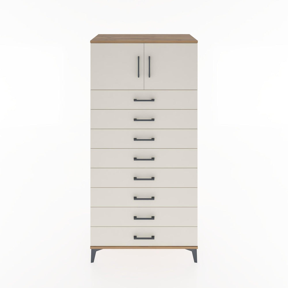 Woodntry Modüler Dolap Çam 88x44x170 cm Kapaklı ve Çekmeceli KC1-3