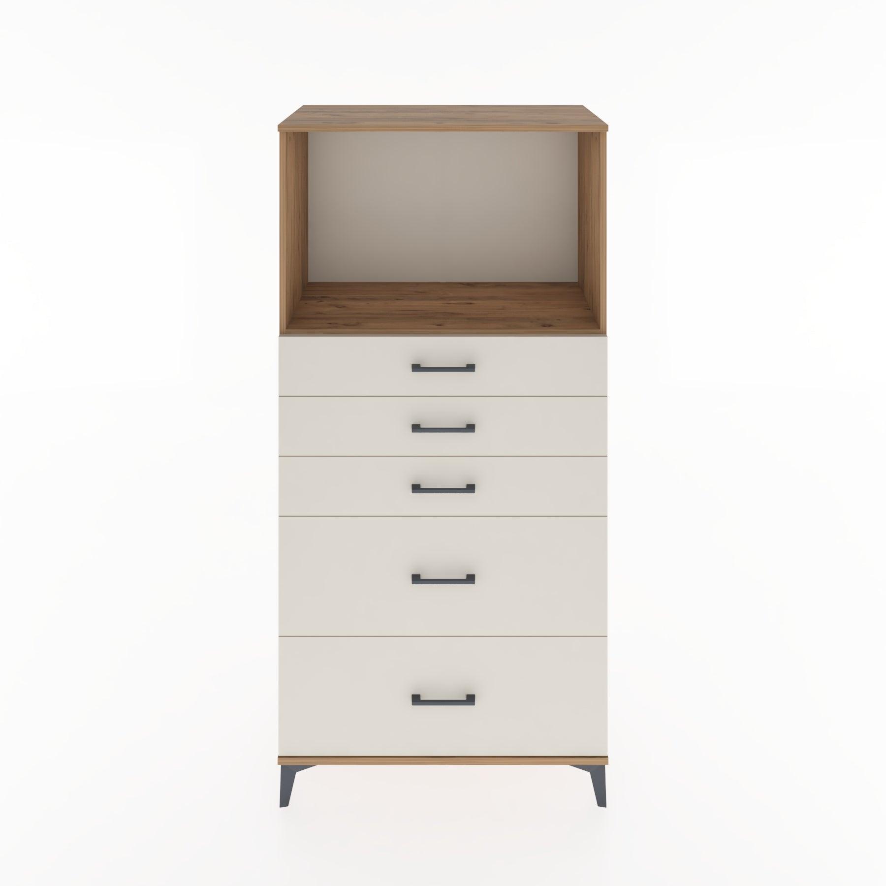 Woodntry Modular Cabinet Pine 88x44x170 cm with Drawers and Shelves CR46-3