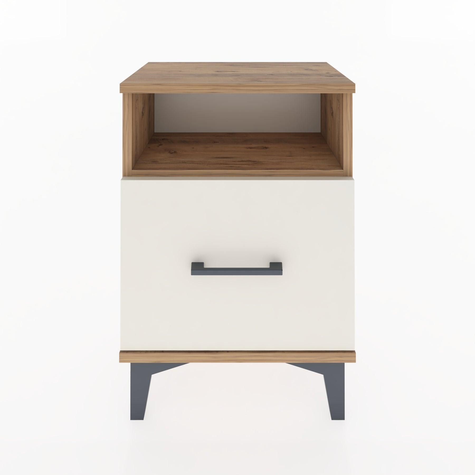Woodntry Modüler Komodin Raf ve Çekmece 44x30x52 cm Çam - Woodntry