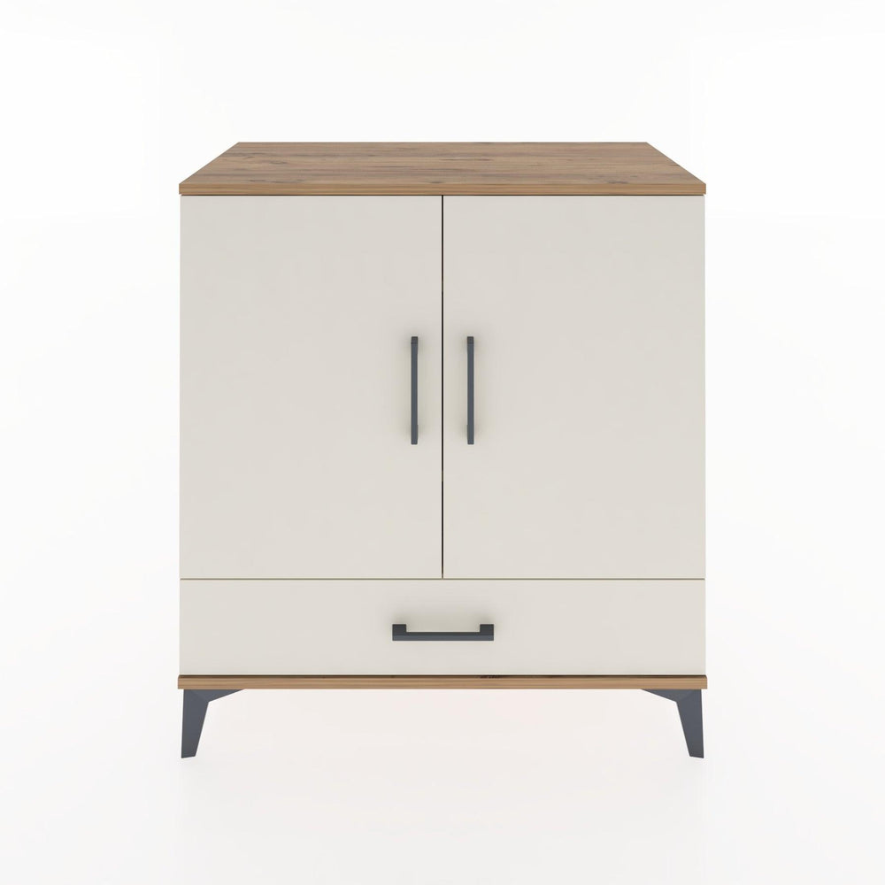 Woodntry Modüler Şifonyer Çam 88x44x84 cm Kapaklı ve Çekmeceli KC71-3