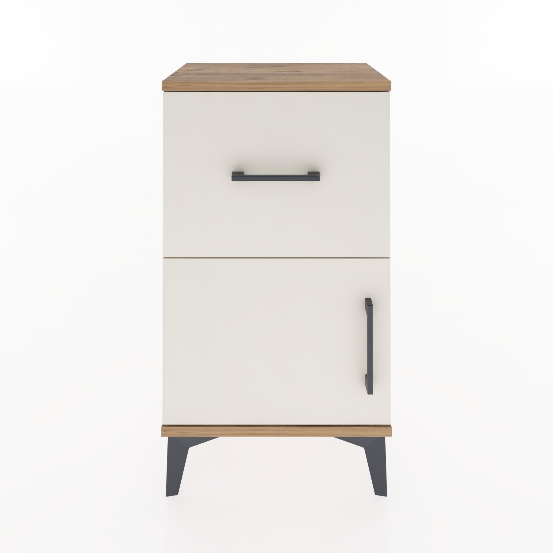 Woodntry Modüler Komodin Çekmece ve Kapaklı V1 44x30x68 cm Çam - Woodntry