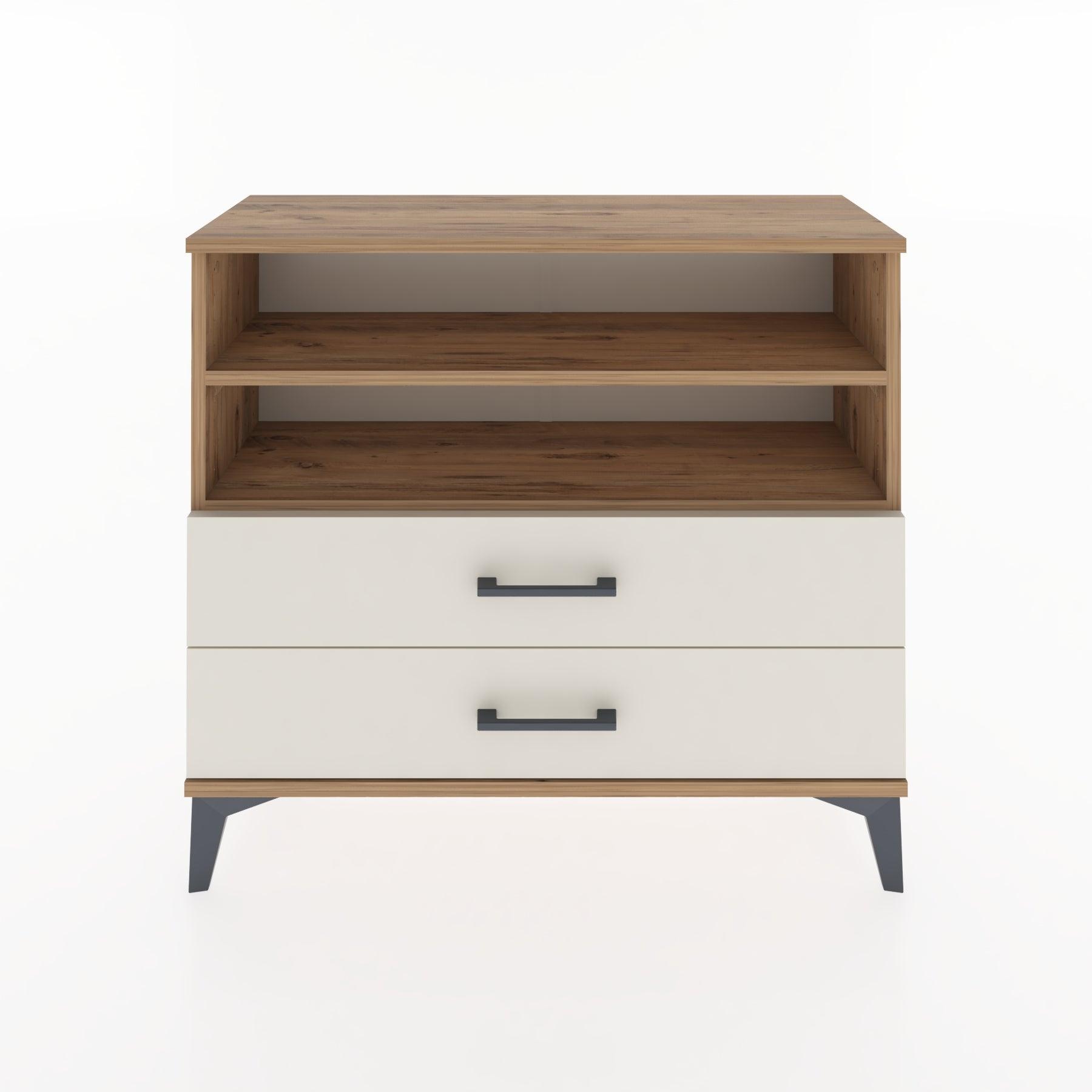 Woodntry Modüler Şifonyer İki Çekmeceli V2 88x30x68 cm Çam - Woodntry