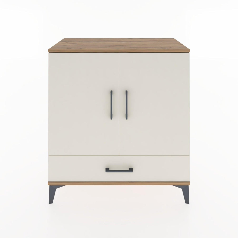 Woodntry Modüler Şifonyer Çam 88x44x84 cm Kapaklı ve Çekmeceli KC72-3