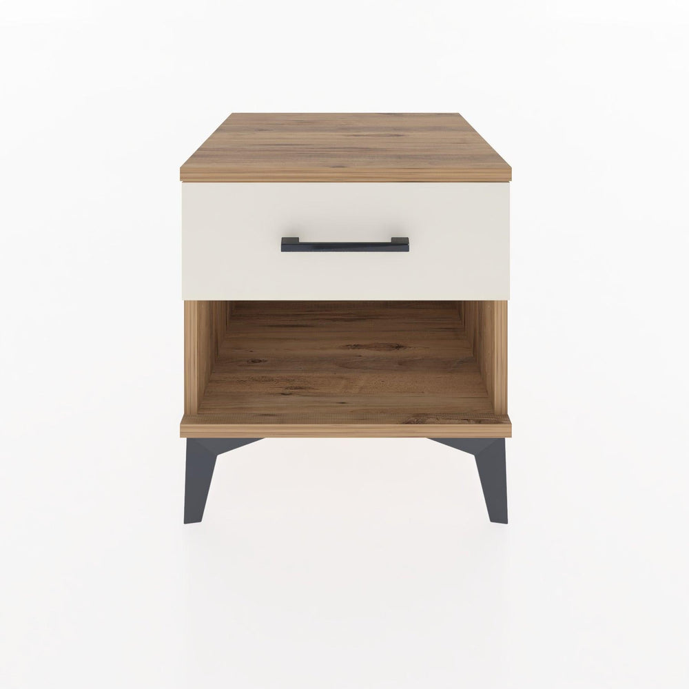 Woodntry Modular Nightstand Pine 44x44x36 cm with Drawers and Shelves CR1-3