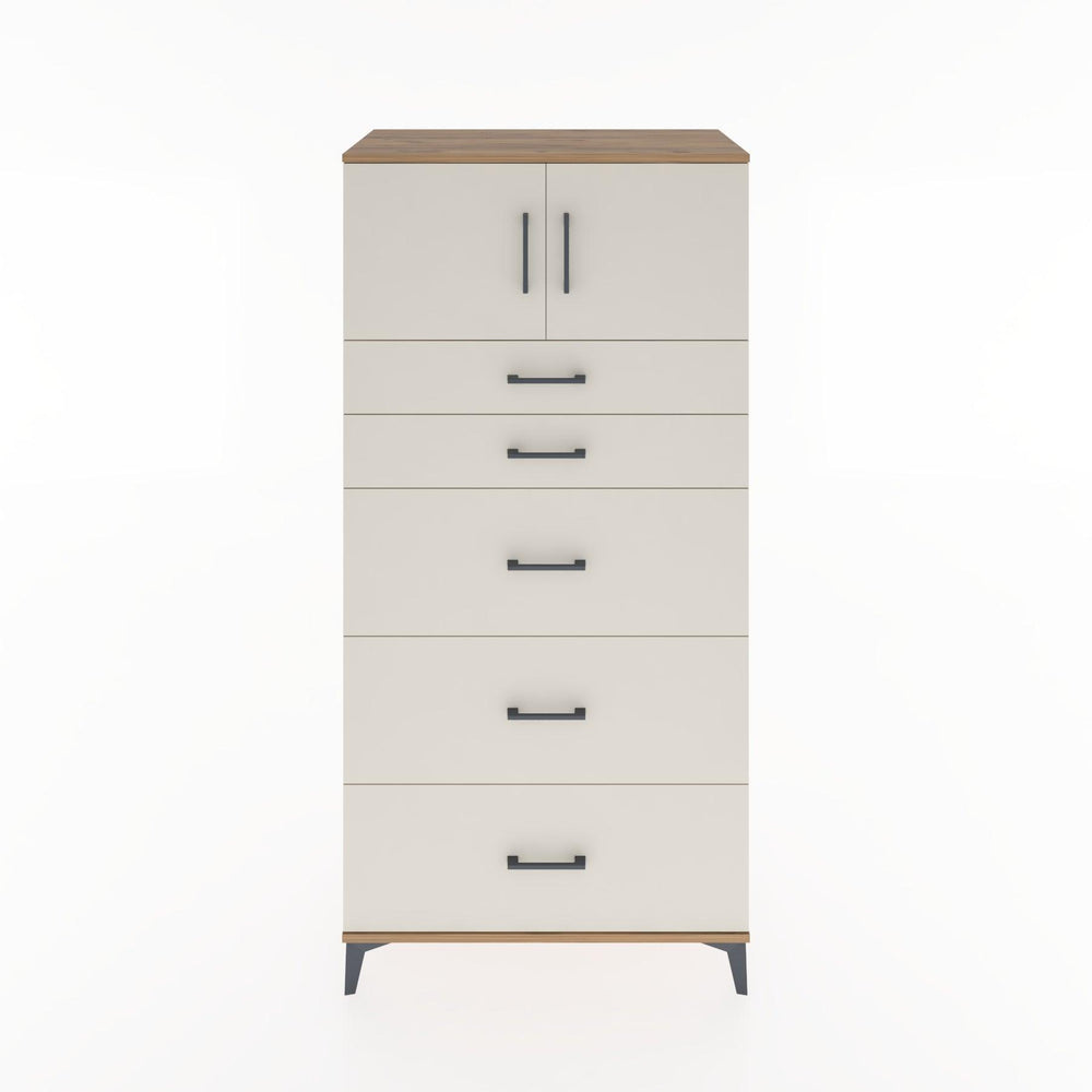 Woodntry Modüler Dolap Çam 88x44x170 cm Kapaklı ve Çekmeceli KC22-3