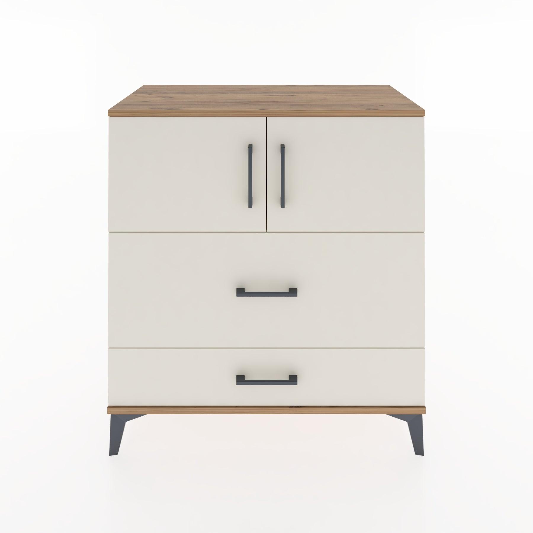 Woodntry Modular Dresser Pine 88x44x84 cm with Cover and Drawer KC114-3
