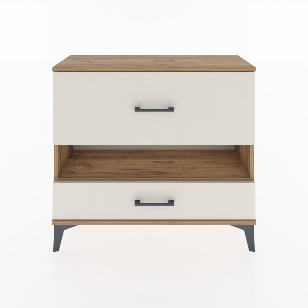 Woodntry Modüler Şifonyer İki Çekmeceli V10 88x30x68 cm Çam - Woodntry
