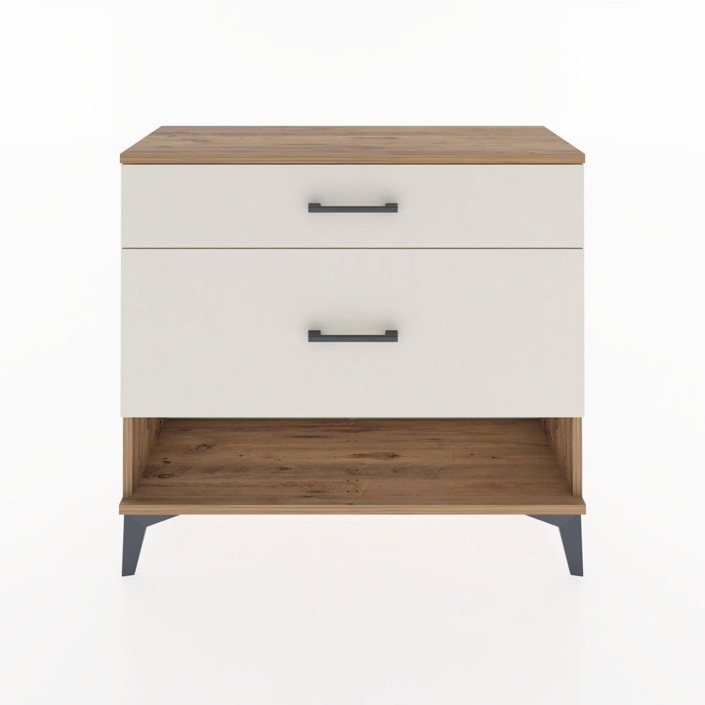 Woodntry Modüler Şifonyer İki Çekmeceli V8 88x30x68 cm Çam - Woodntry