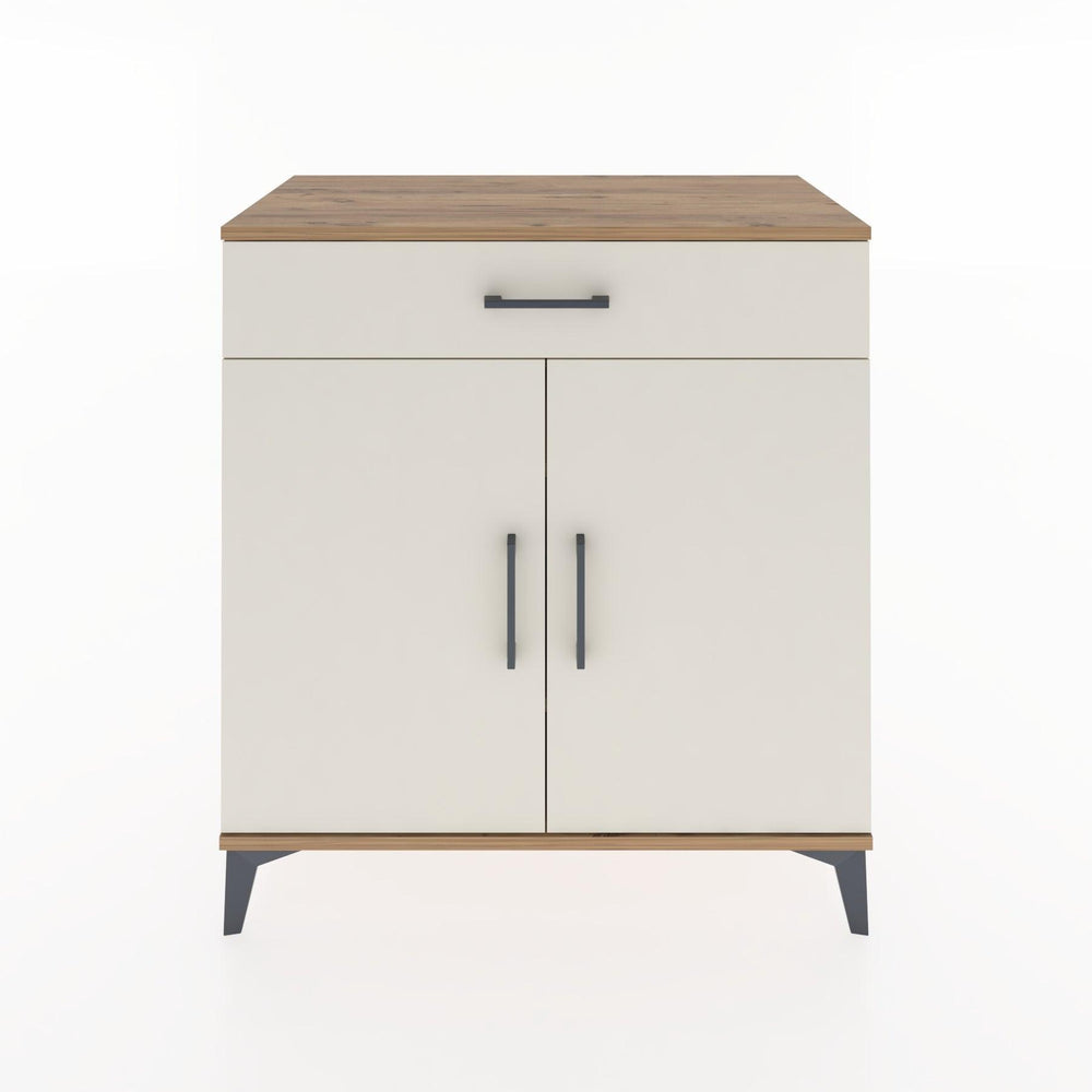 Woodntry Modüler Şifonyer Çam 88x44x84 cm Kapaklı ve Çekmeceli KC79-3