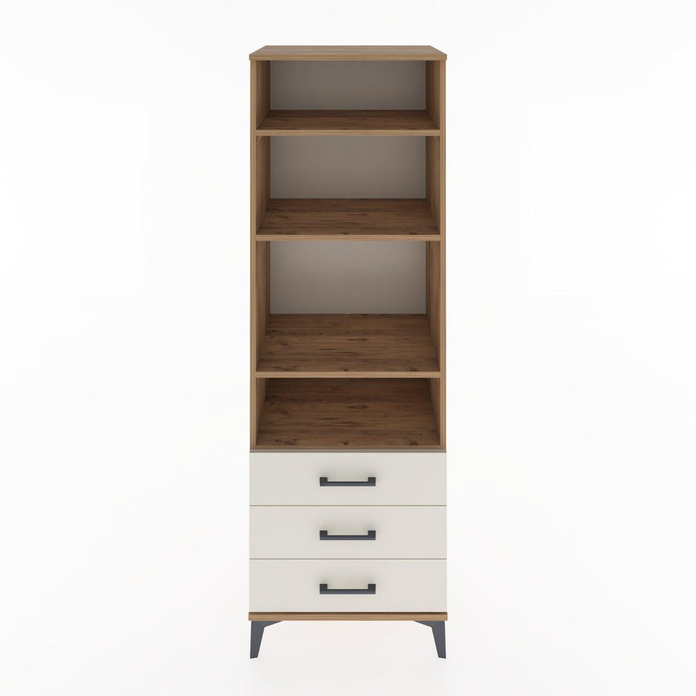 Woodntry Modüler Dolap Çam 60x44x170 cm Çekmeceli ve Raflı CR37-3