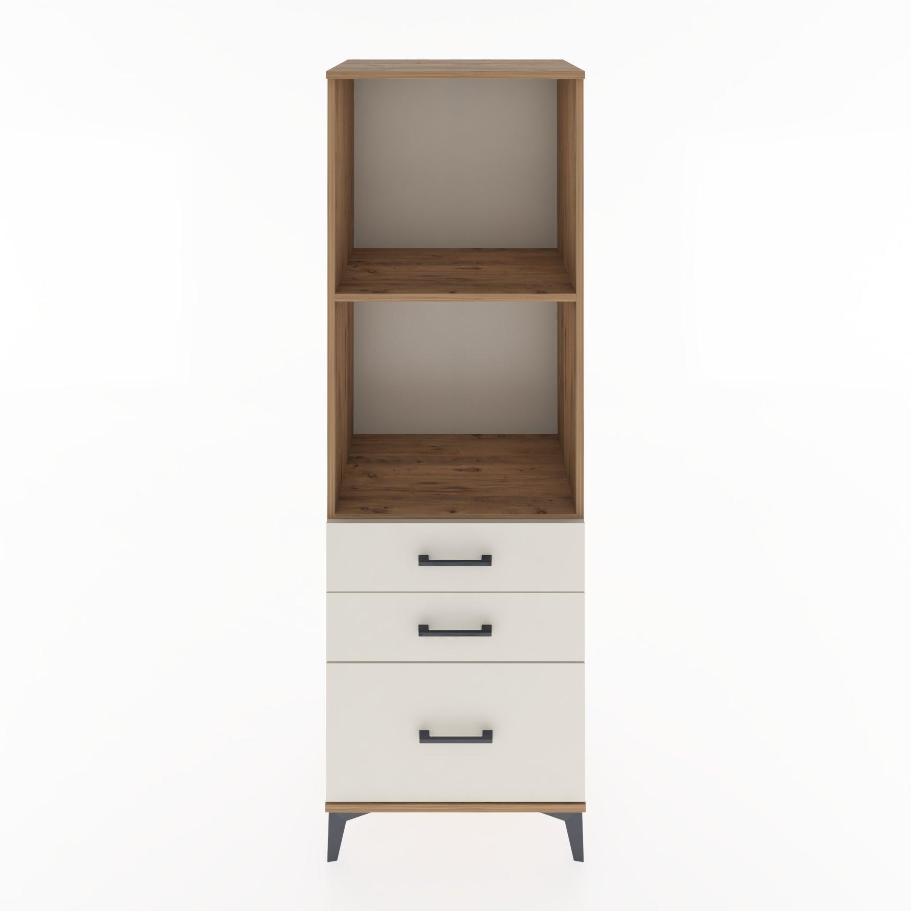 Woodntry Modular Cabinet Pine 60x44x170 cm with Drawers and Shelves CR42-3