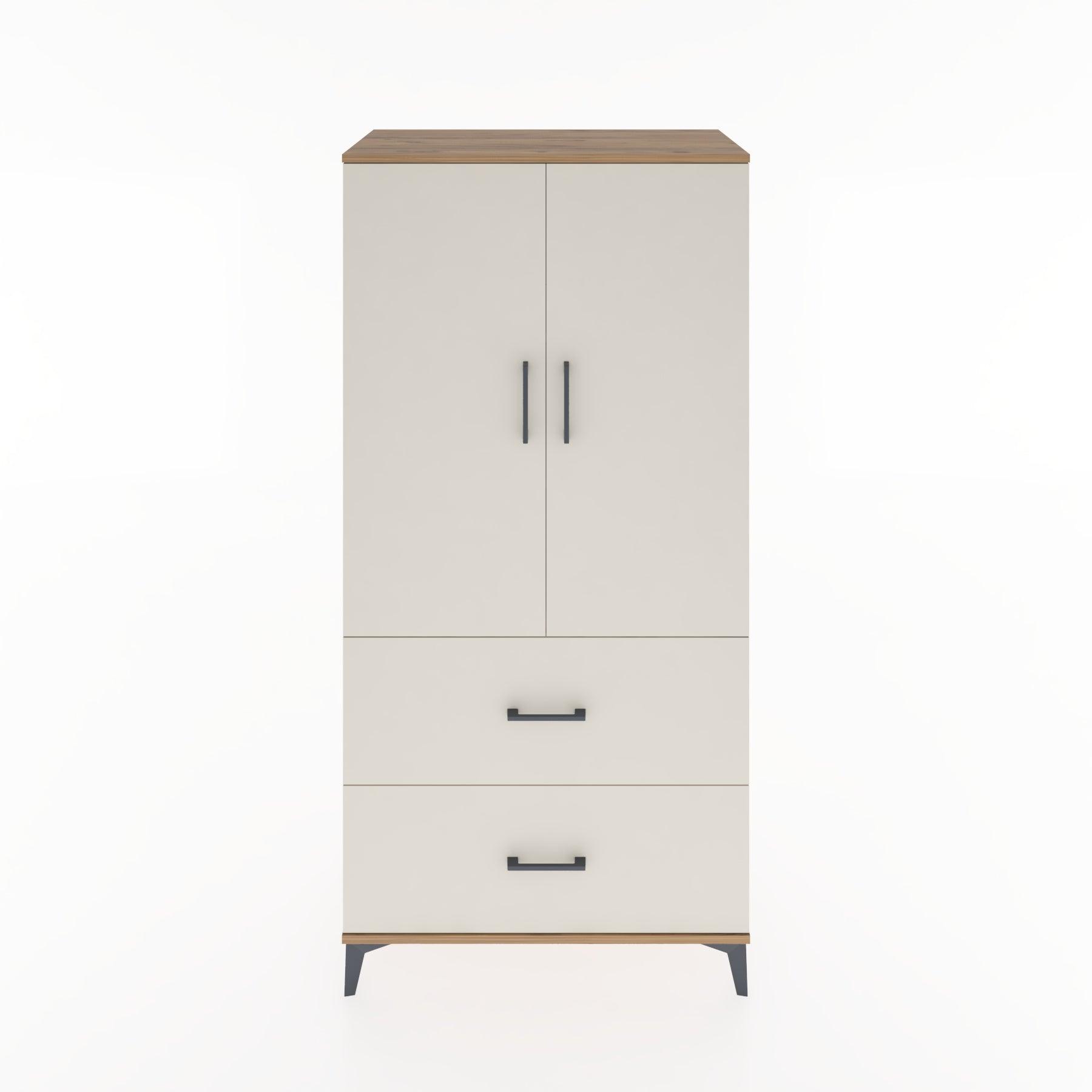 Woodntry Modular Cabinet Pine 88x44x170 cm with Doors and Drawers KC21-3