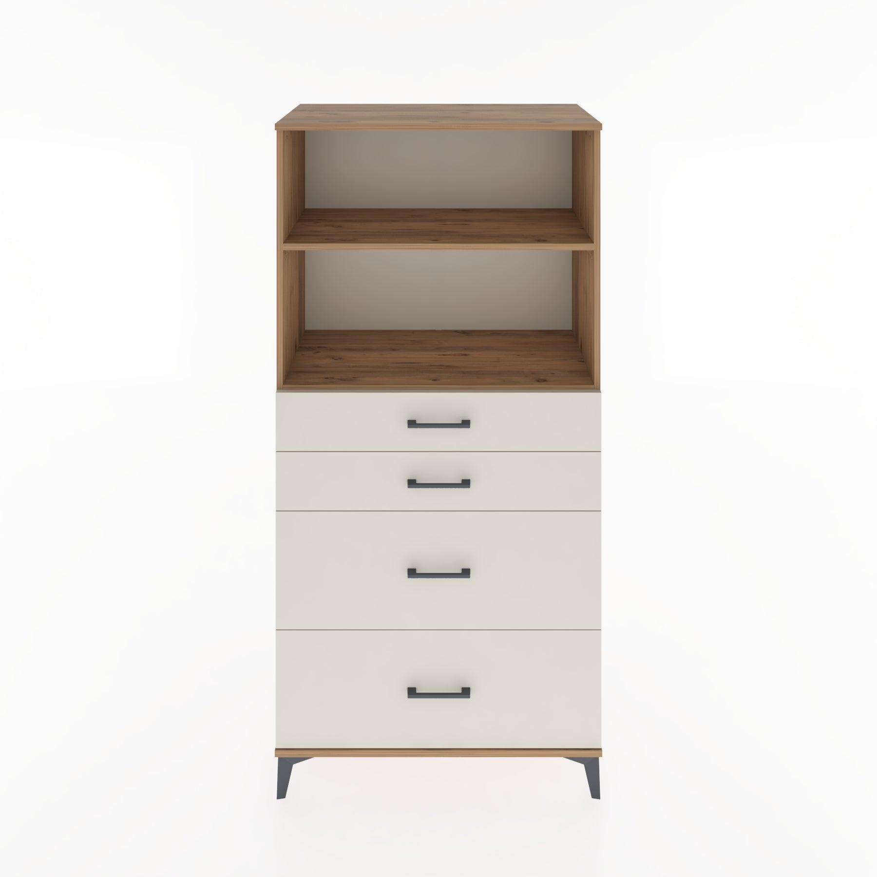 Woodntry Modular Cabinet Pine 88x44x170 cm with Drawers and Shelves CR47-3