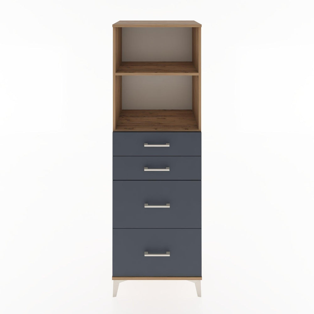 Woodntry Modüler Dolap Çam 60x44x170 cm Çekmeceli ve Raflı CR46-3