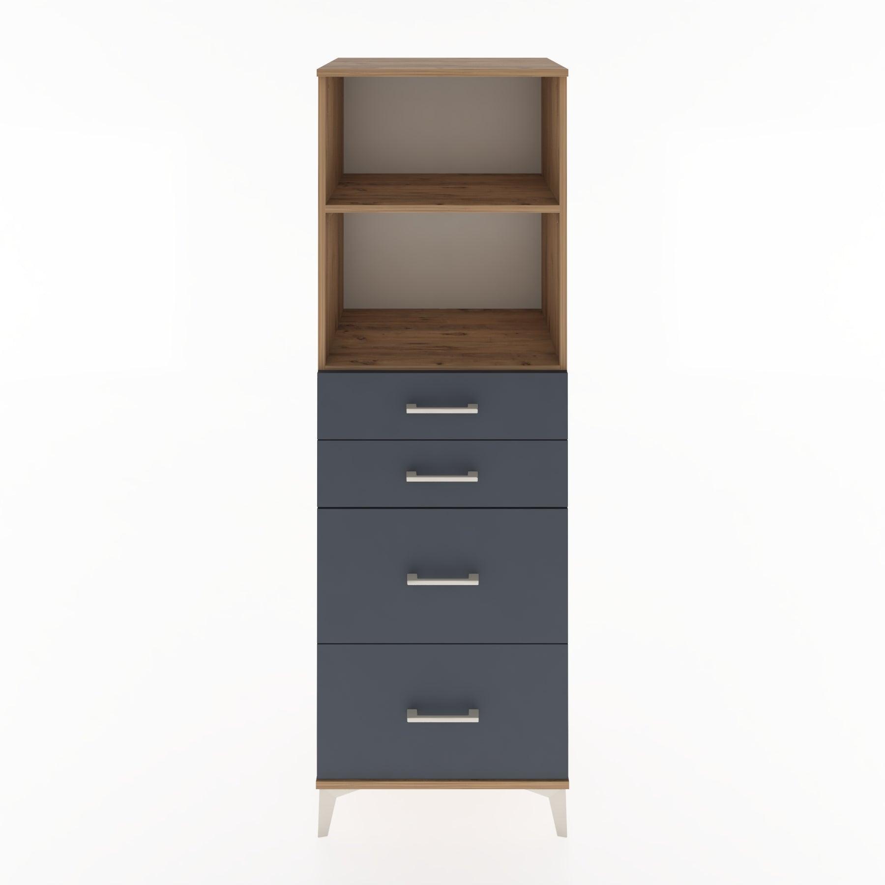 Woodntry Modular Cabinet Pine 60x44x170 cm with Drawers and Shelves CR46-3