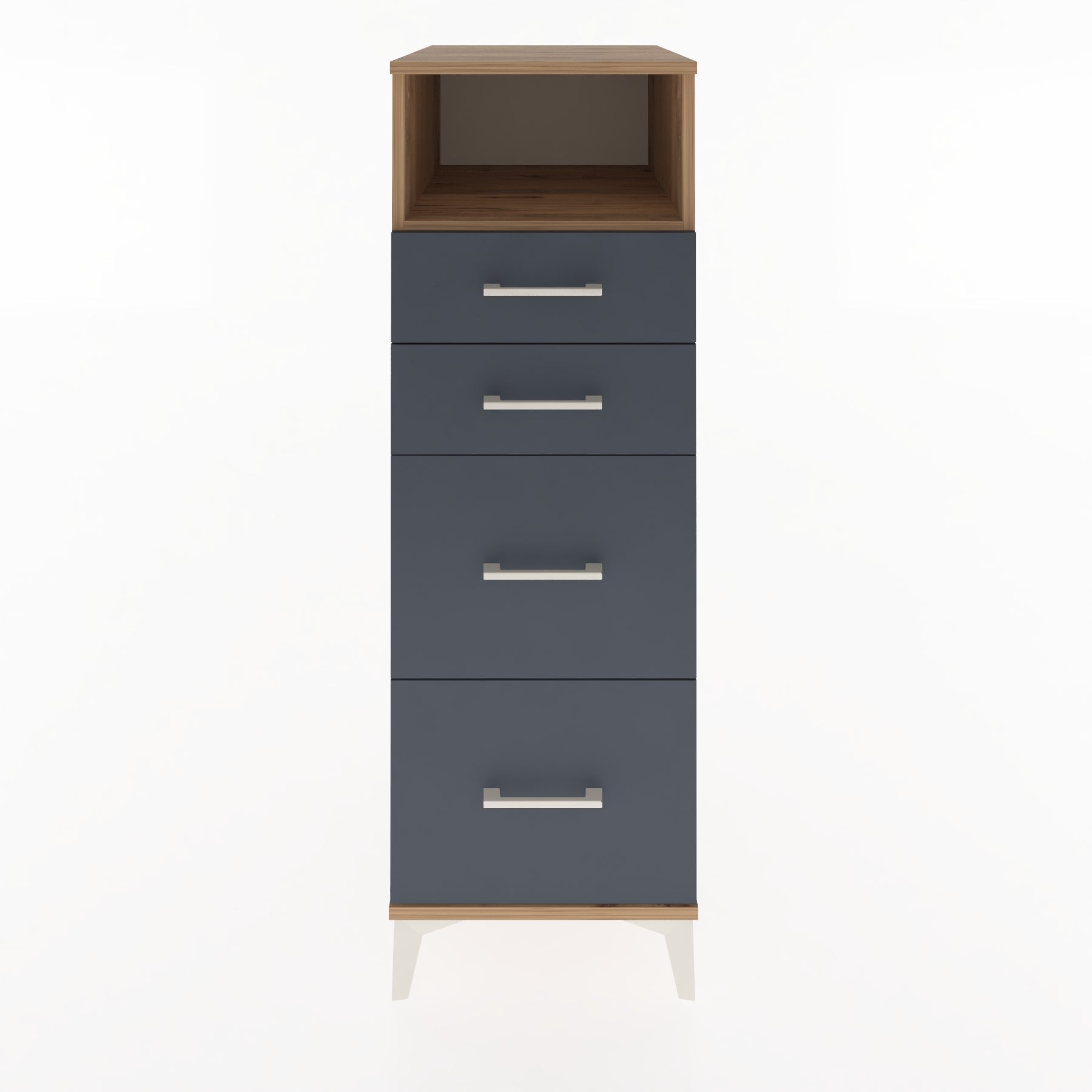 Woodntry Modular Cabinet Pine 44x59x122 cm with Drawers and Shelves CR101-3