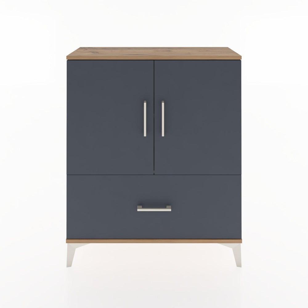 Woodntry Modüler Şifonyer Çam 88x30x94 cm Kapaklı ve Çekmeceli KC10-3