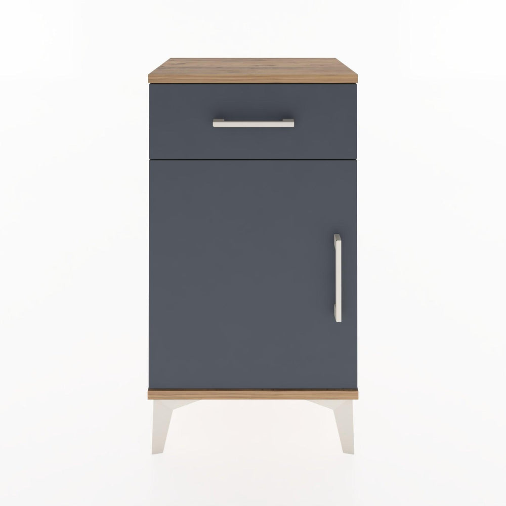 Woodntry Modüler Komodin Çekmece ve Kapaklı V4 44x30x68 cm Çam - Woodntry