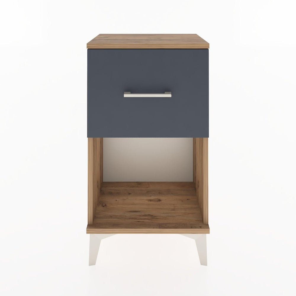 Woodntry Modüler Komodin Tek Çekmece ve Raflı V1 44x30x68 cm Çam - Woodntry