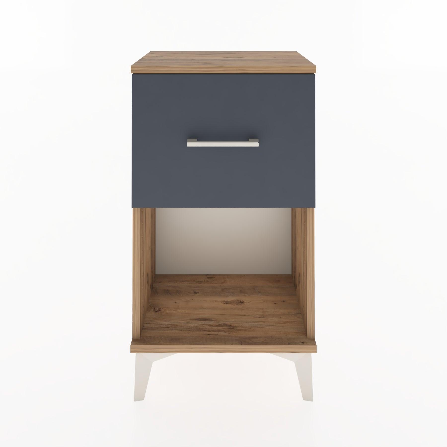 Woodntry Modüler Komodin Tek Çekmece ve Raflı V1 44x30x68 cm Çam - Woodntry