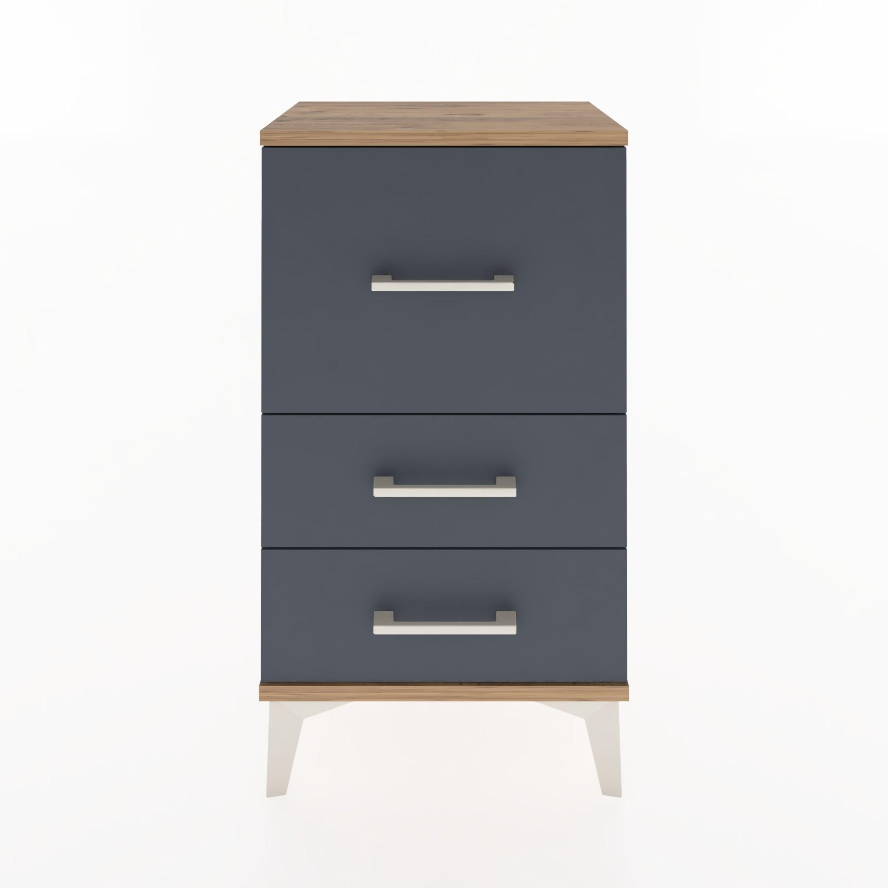 Woodntry Modüler Komodin Üç Çekmeceli V1 44x30x68 cm Çam - Woodntry