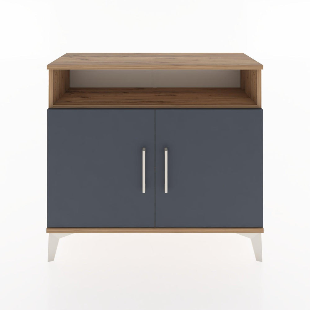 Woodntry Modüler Şifonyer Raf ve İki Kapaklı V1 88x30x68 cm Çam - Woodntry