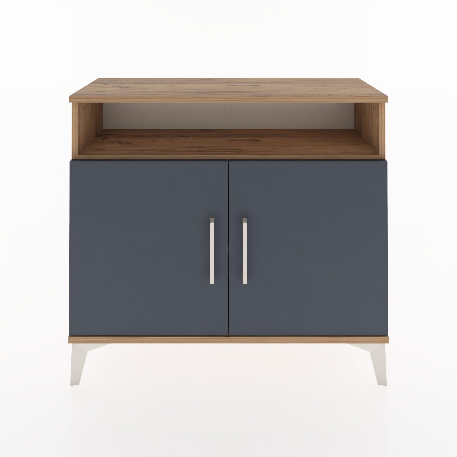Woodntry Modüler Şifonyer Raf ve İki Kapaklı V1 88x30x68 cm Çam - Woodntry