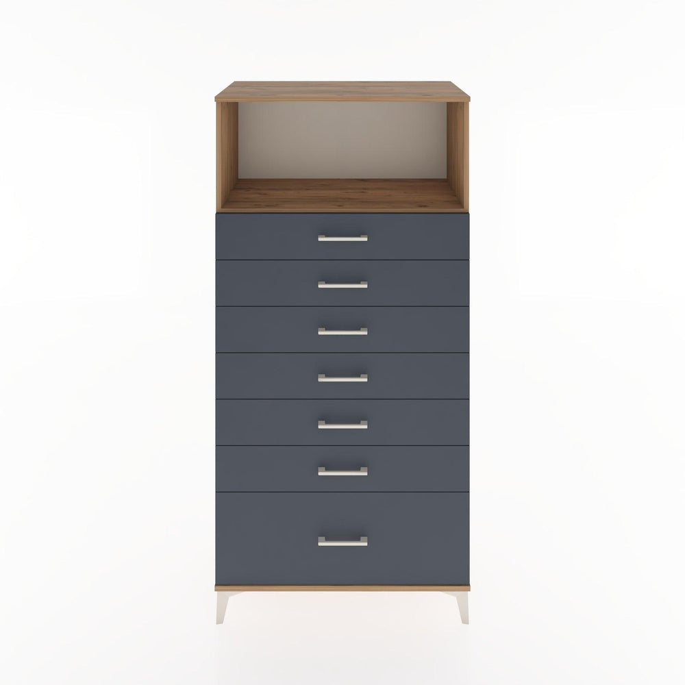 Woodntry Modüler Dolap Çam 88x44x170 cm Çekmeceli ve Raflı CR38-3