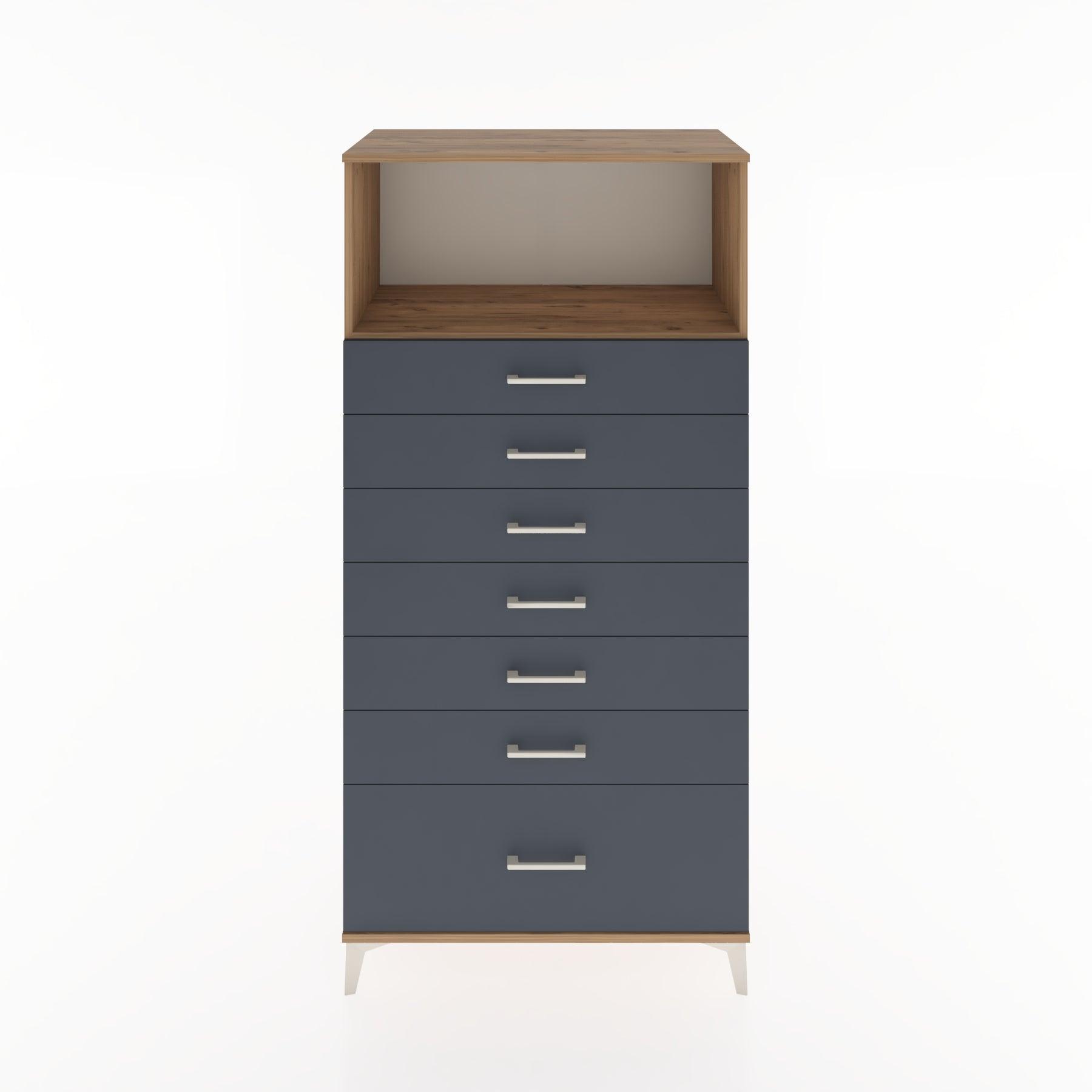 Woodntry Modular Cabinet Pine 88x44x170 cm with Drawers and Shelves CR38-3