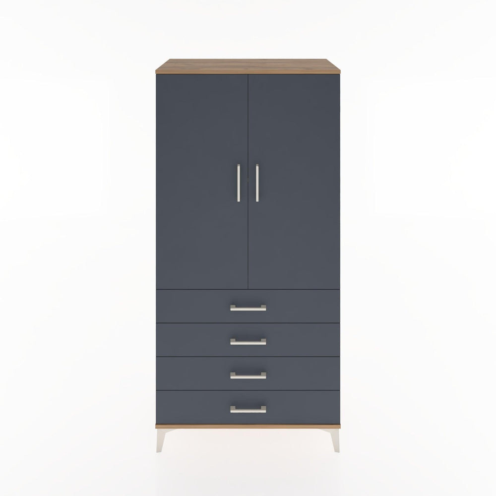 Woodntry Modular Cabinet Pine 88x44x170 cm with Doors and Drawers KC5-3