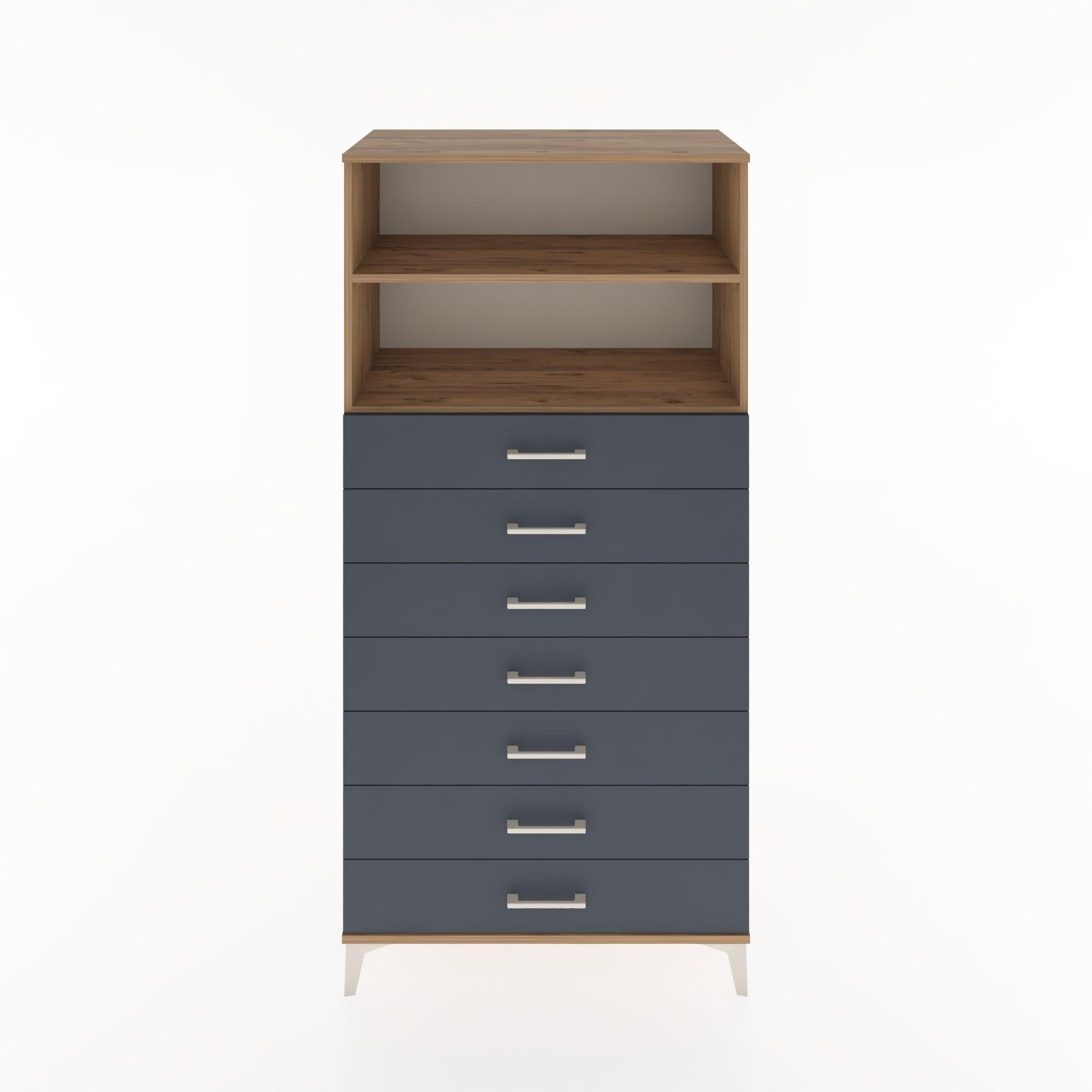 Woodntry Modular Cabinet Pine 88x44x170 cm with Drawers and Shelves CR33-3