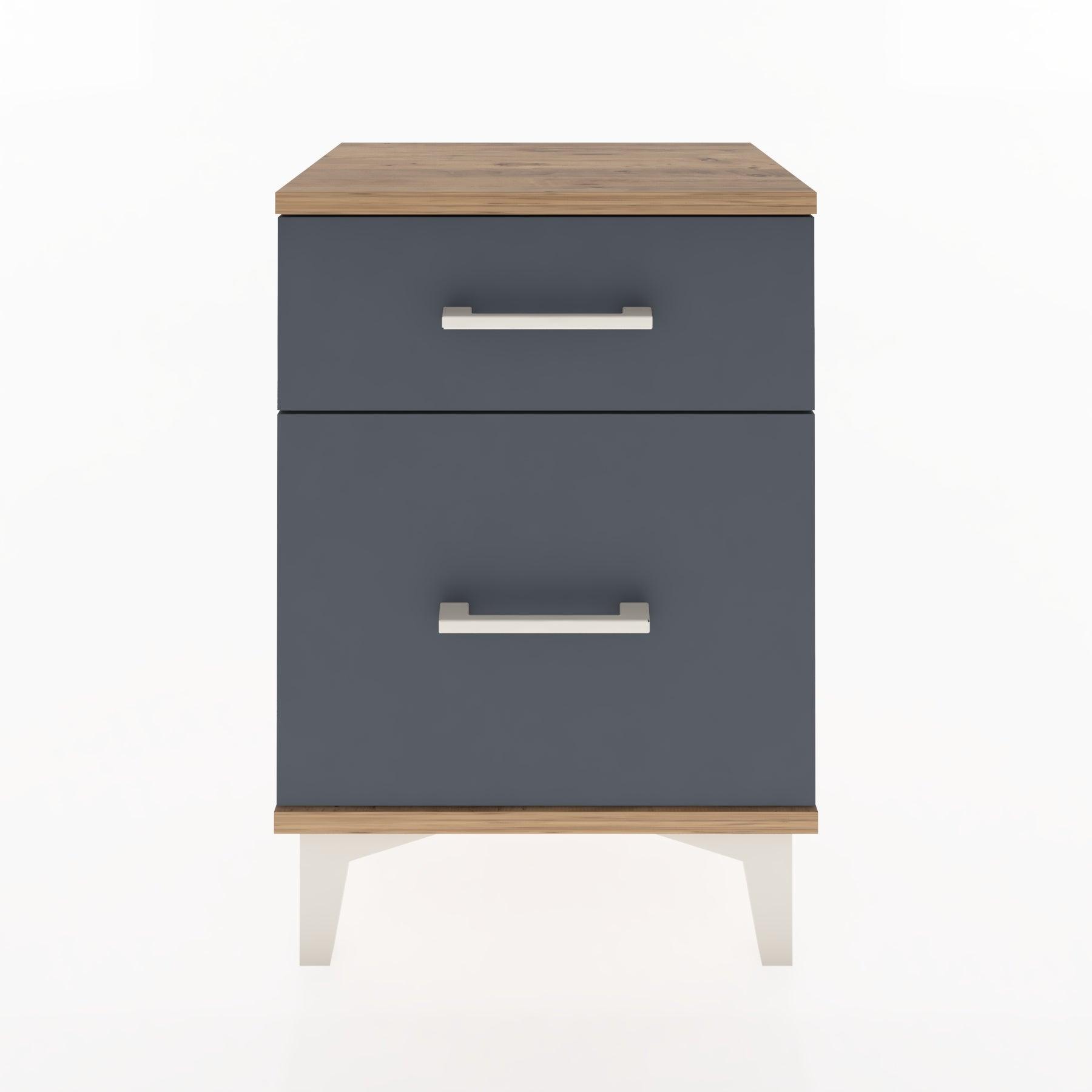 Woodntry Modüler Komodin Küçük ve Büyük Çekmece 44x30x52 cm Çam - Woodntry