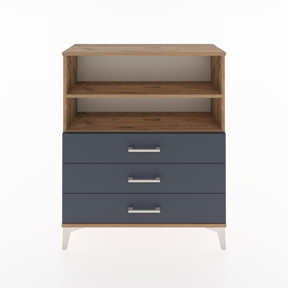 Woodntry Modüler Şifonyer Çam 88x30x94 cm Çekmeceli ve Raflı CR18-3