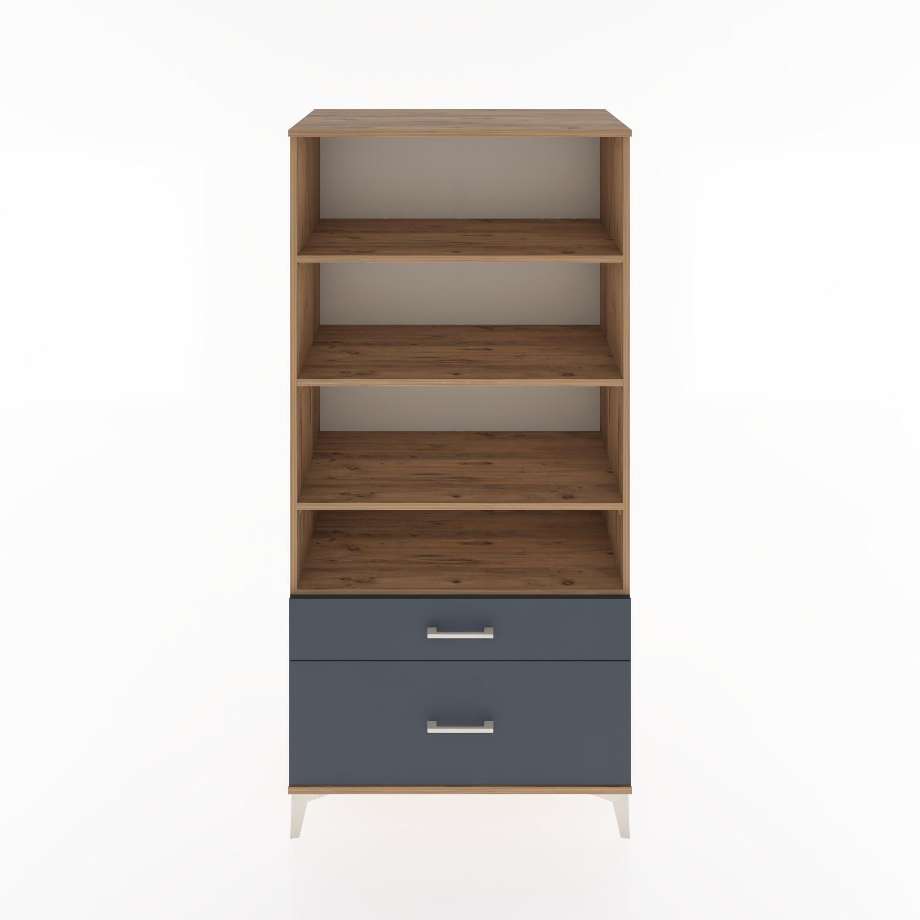 Woodntry Modular Cabinet Pine 88x44x170 cm with Drawers and Shelves CR43-3