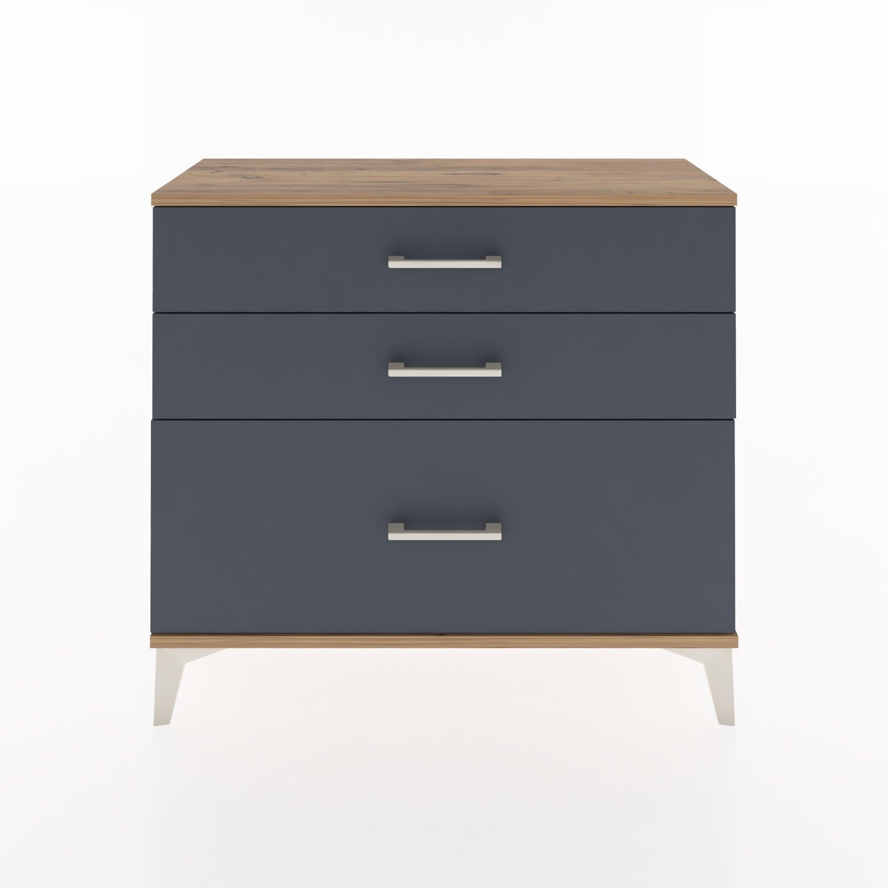 Woodntry Modüler Şifonyer Üç Çekmeceli V3 88x30x68 cm Çam - Woodntry