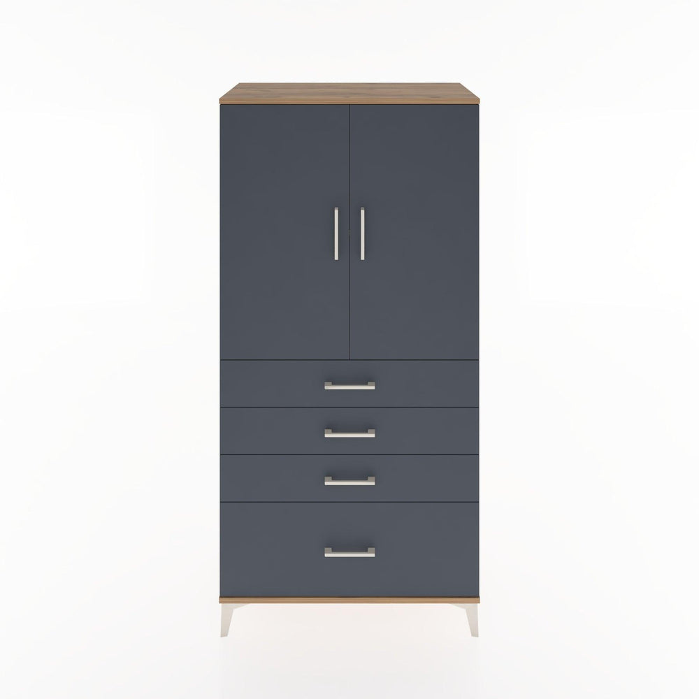 Woodntry Modular Cabinet Pine 88x44x170 cm with Doors and Drawers KC13-3