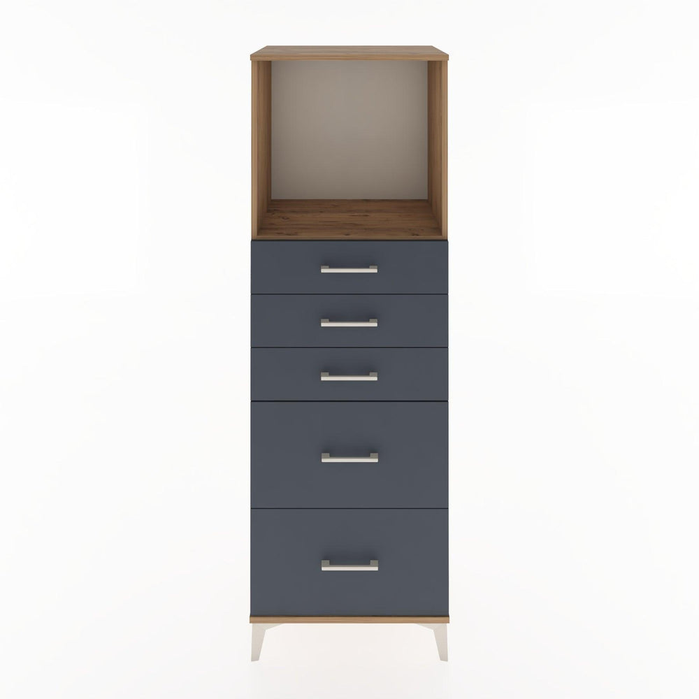 Woodntry Modüler Dolap Çam 60x44x170 cm Çekmeceli ve Raflı CR45-3