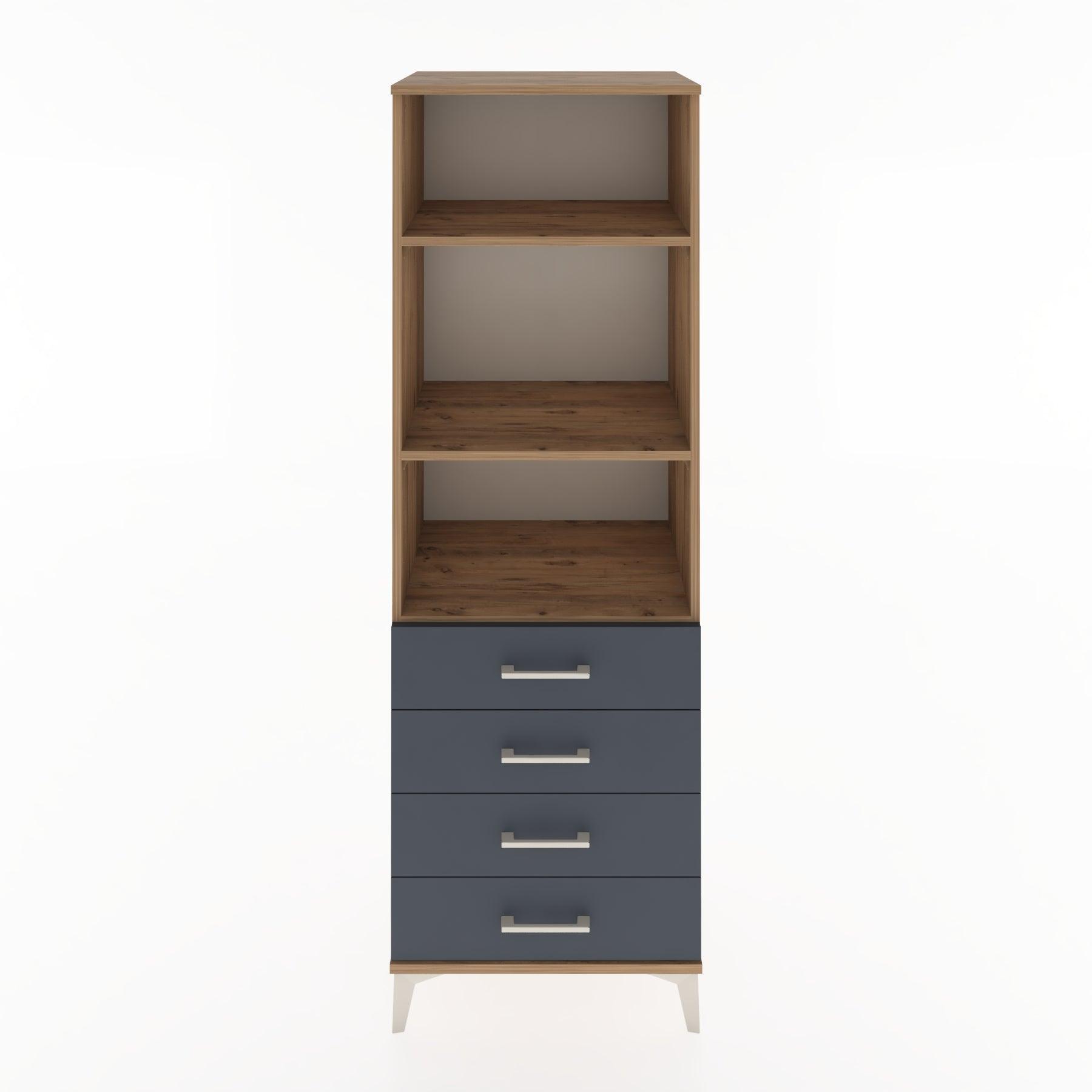 Woodntry Modular Cabinet Pine 60x44x170 cm with Drawers and Shelves CR36-3