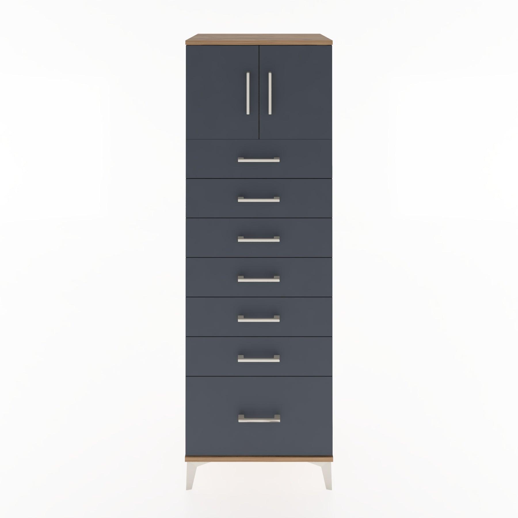 Woodntry Modular Cabinet Pine 60x44x170 cm with Doors and Drawers KC10-3