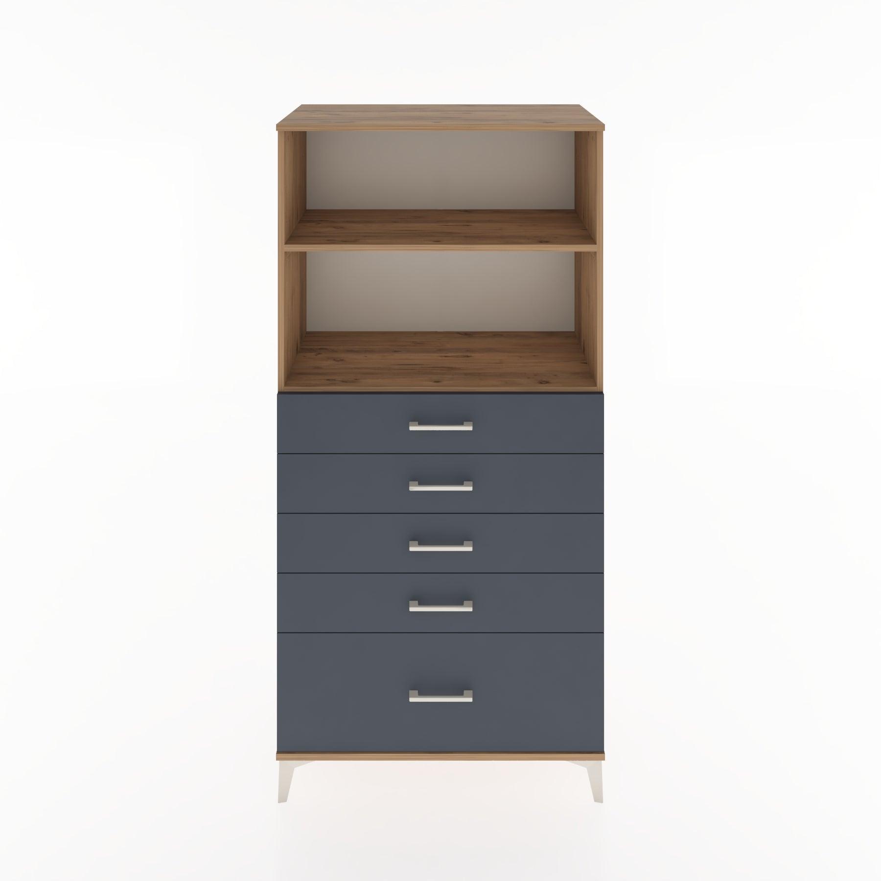 Woodntry Modular Cabinet Pine 88x44x170 cm with Drawers and Shelves CR40-3