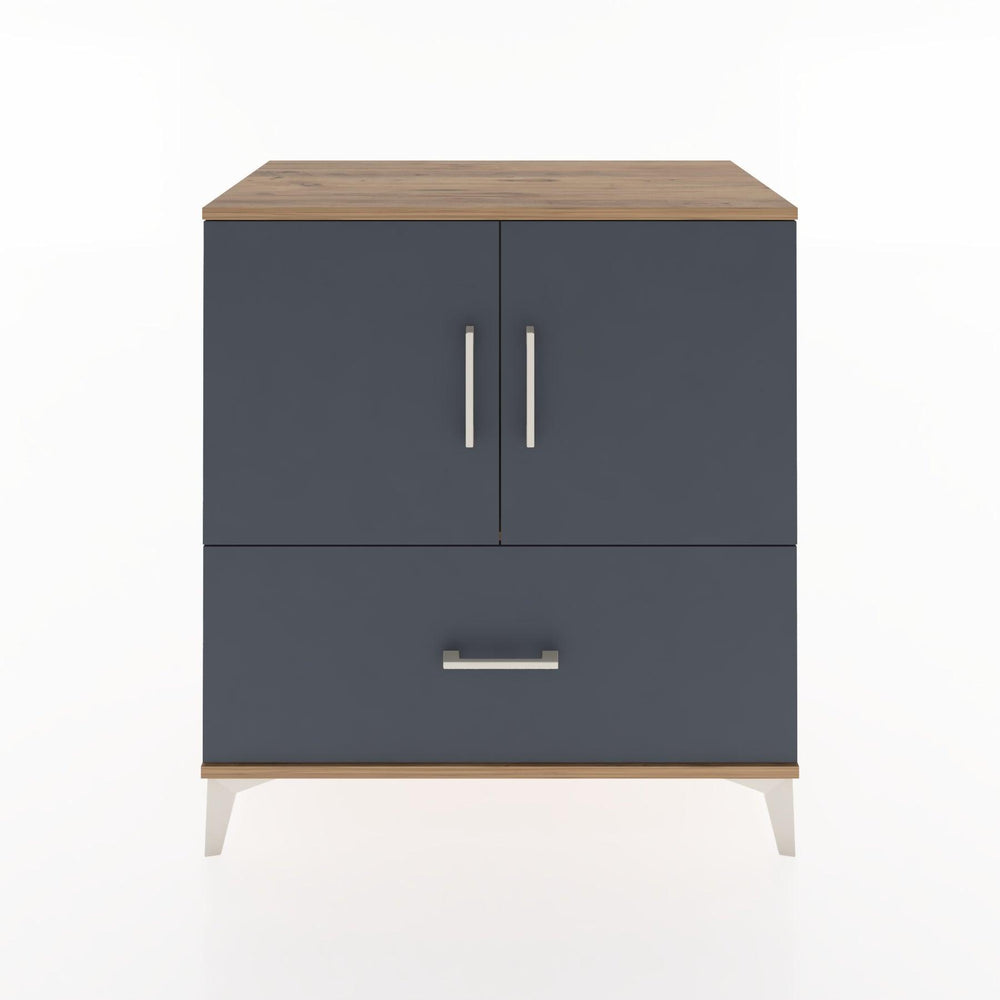 Woodntry Modüler Şifonyer Çam 88x44x84 cm Kapaklı ve Çekmeceli KC48-3