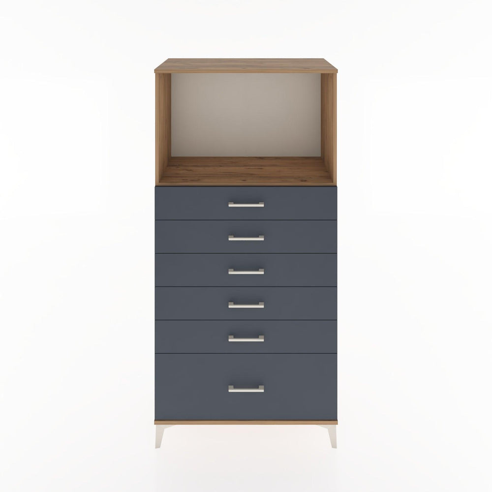 Woodntry Modular Cabinet Pine 88x44x170 cm with Drawers and Shelves CR39-3