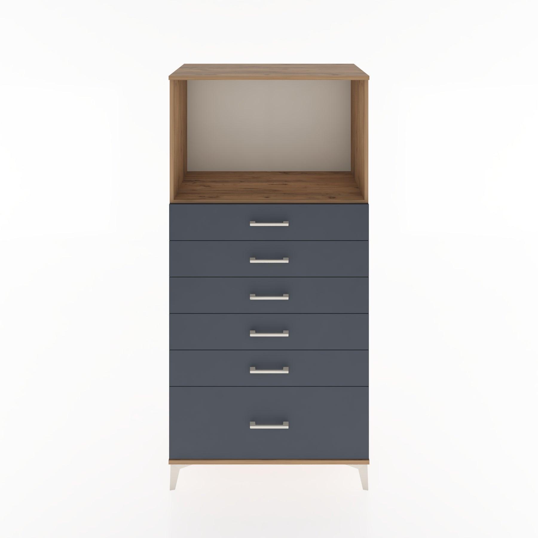 Woodntry Modular Cabinet Pine 88x44x170 cm with Drawers and Shelves CR39-3