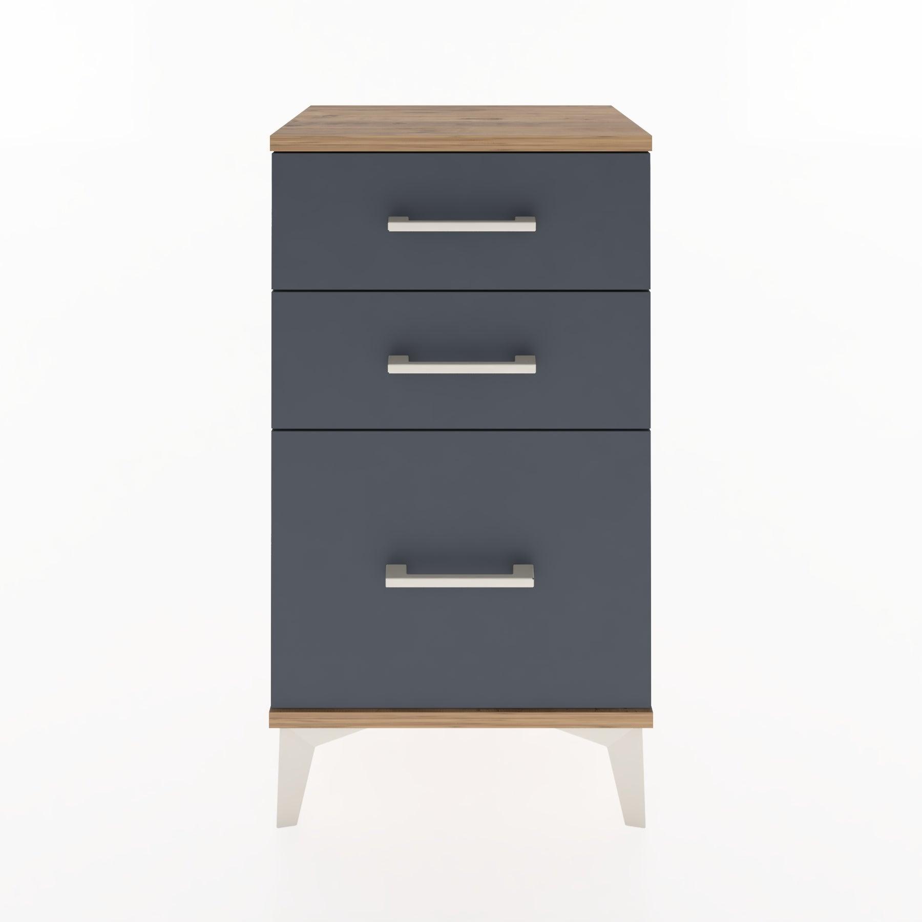 Woodntry Modüler Komodin Üç Çekmeceli V2 44x30x68 cm Çam - Woodntry