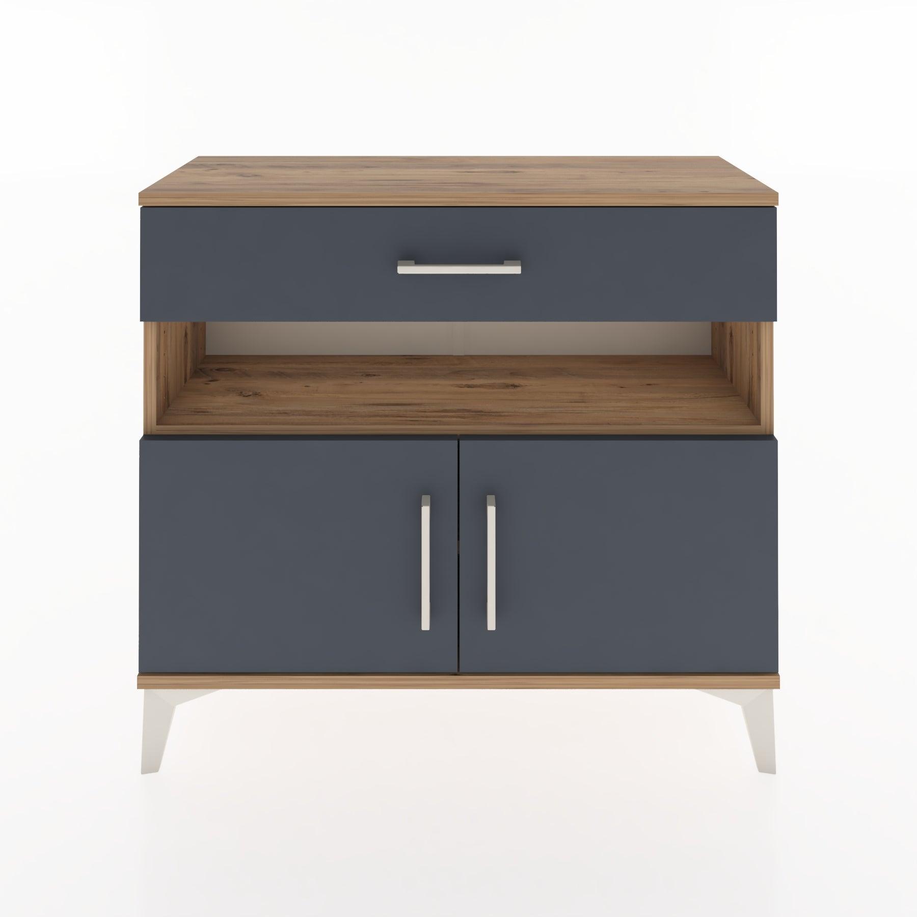 Woodntry Modüler Şifonyer Çekmece ve Kapaklı T1 88x30x94 cm Çam - Woodntry