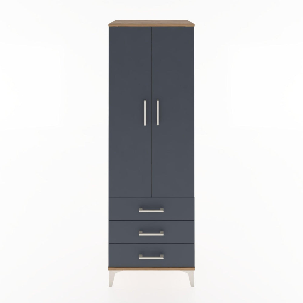 Woodntry Modüler Dolap Çam 60x44x170 cm Kapaklı ve Çekmeceli KC28-3